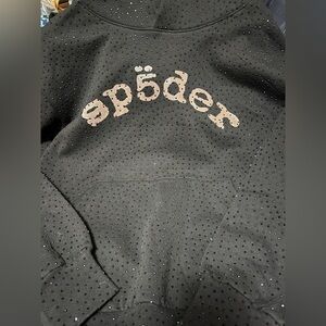 SP5DER Hoodie with Rhinestones. Men's size Medium. Excellent condition ncouts